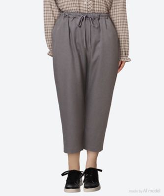 ＜marble SUD (Women/大きいサイズ)＞ウールライク　Ｌｏｏｓｅパンツ　０７ＦＦ０１４１７０