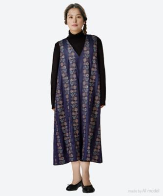 ＜marble SUD (Women/大きいサイズ)＞ｆｌｏｗｅｒ　ｌａｎｇｕａｇｅ　ジャンパースカート（Ｆ）　０３ＦＦ０７３３２６