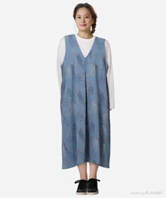 ＜marble SUD (Women/大きいサイズ)＞ＥＭＢ　ｓｗａｌｌｏｗ　ジャンパースカート（Ｆ）　０３ＦＦ０７４３２５