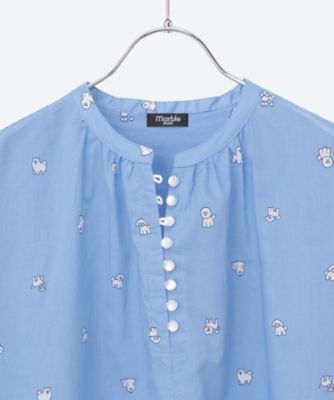 dog dot ボタンワンピース 03GS014085 | marble SUD