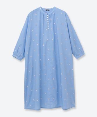 ＜marble SUD (Women/大きいサイズ)＞ｄｏｇ　ｄｏｔ　ボタンワンピース　０３ＧＳ０１４０８５