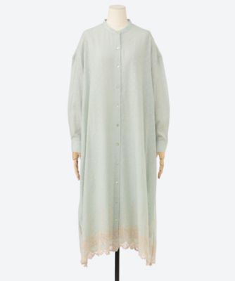 ラッコレース　クレリックシャツワンピース　０３ＧＳ０６９０２５