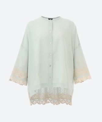 ＜marble SUD (Women/大きいサイズ)＞ラッコレース　ハオリブラウス　０５ＧＳ０６９０２３