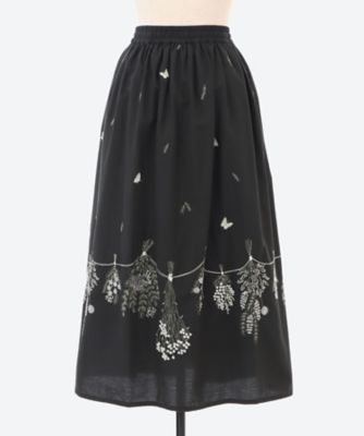 EMB swag（綿） ギャザースカート 07GS074005