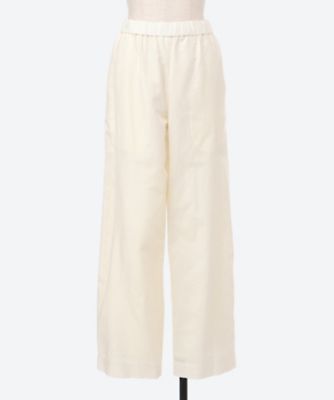 YLEVE (Women)/イレーヴ DOBBY STRIPE CHAMBRAY EASY TR 1685140106 ホワイト030 パンツ・ズボン【三越伊勢丹/公式】