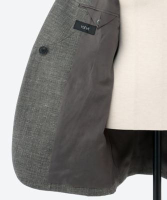 YLEVE WOOL LINEN ノーカラージャケット　イレーヴ WOOL LINEN COLLARLESS JK 1685220038