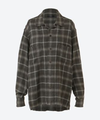 YLEVE (Women)/イレーヴ BRUSHED RAYON CHECK OPEN/C SH 1685250062 グレー021 トップス【三越伊勢丹/公式】