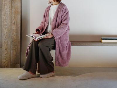 育てるタオル/ソダテルタオル ＭＡＲＱＵＥ　Ｌｏｕｎｇｅ　Ｒｏｂｅ（マルク　ラウンジローブ）　モーヴ
