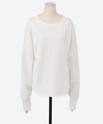 YLEVE (Women)/イレーヴ OPEN END COTTON PIGMENT DYE L/S T 1685266023 ホワイト030 トップス【三越伊勢丹/公式】