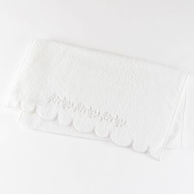 リバティ　タオル地エプロン　荻原　ホットマン　モリス　V &A ナイガイなど hotman ホットマン ハイジ フェイスタオル (刺繍)ブルー SE5-73