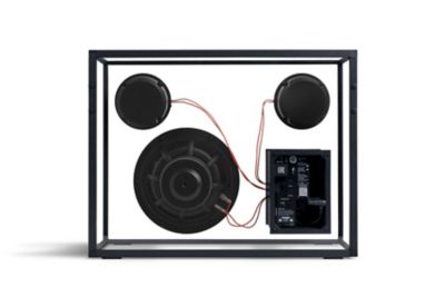 Ｔｒａｎｓｐａｒｅｎｔ　Ｓｐｅａｋｅｒ｜トランスペアレント　スピーカー　ブラック／レッドコード｜Ｈｉ－Ｆｉ　Ｂｌｕｅｔｏｏｔｈスピーカー