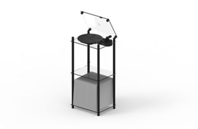 Ｔｕｒｎｔａｂｌｅ　Ｓｔａｎｄ｜ターンテーブル　スタンド　ブラック