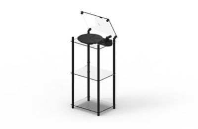 Ｔｕｒｎｔａｂｌｅ　Ｓｔａｎｄ｜ターンテーブル　スタンド　ブラック