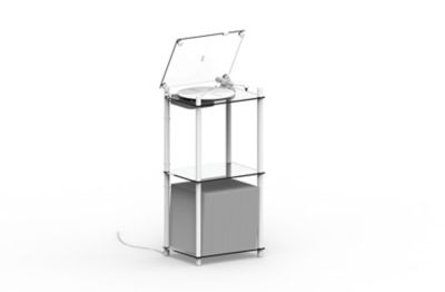 Ｔｕｒｎｔａｂｌｅ　Ｓｔａｎｄ｜ターンテーブル　スタンド　ホワイト