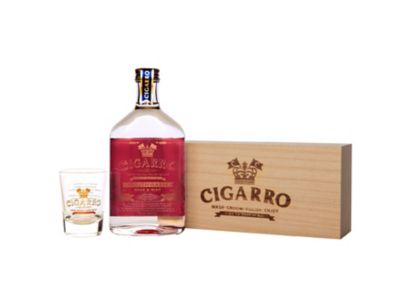 CIGARRO マウスウォッシュ ローズ＆ミント ショットグラス・木箱付