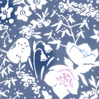 手ぬぐい　雪花にシマエナガ　１０５６