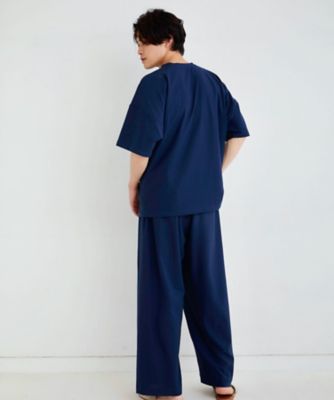 コットンルームウェア　ワイドパンツ【ボトムス】ジェンダーレス