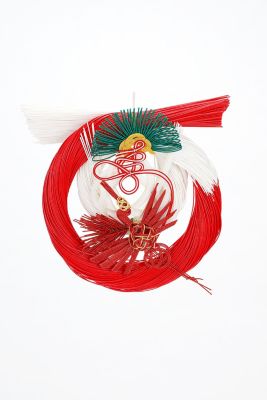 ＜Studio-GALA＞【迎春おまとめ】＜ＨＡＬＥ＞紅鶴輪飾り