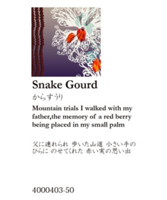 Ｓｎａｋｅ　Ｇｏｕｒｄ　からすうり／Ｋｕｓａ　Ｋａｎｍｕｒｉストール