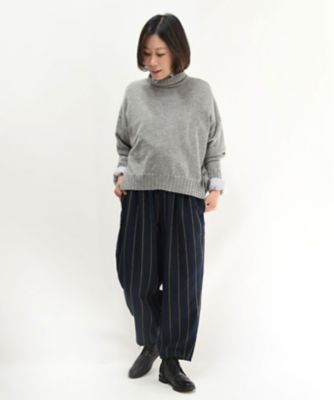マオパンツ・５９　コットンウールツイルストライプパンツ