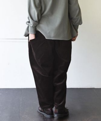 マオパンツロング・Ｈ　人気のバックポケットパンツ　細めのコーデュロイ