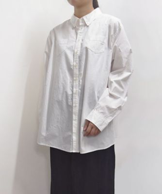 BASCO (Women/大きいサイズ)/バスコ ミルダＢ　シンプルメンズライクなバッグセンターボックスタックシャツ