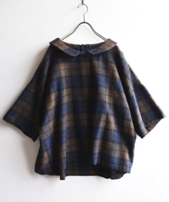 ＜BASCO (Women/大きいサイズ)＞ハズキＴＯＰ　ゆったり着やすい小丸衿のトップス　