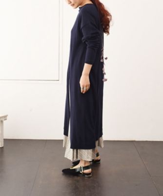 オークロング　ロングシーズン活躍するニットワンピース　