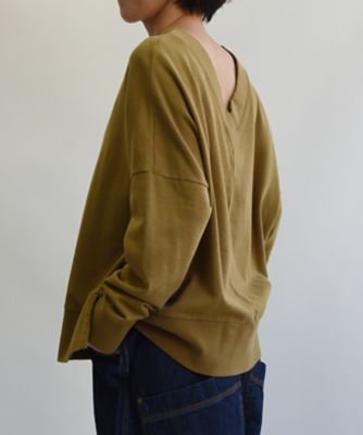 サノＴＯＰ　綿ミニ裏毛のデザイントップス　