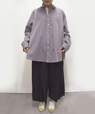 ＜BASCO (Women/大きいサイズ)＞ミルダ　シンプルメンズライクなバッグセンターボックスタックシャツ