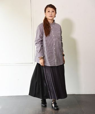 ミルダ　シンプルメンズライクなバッグセンターボックスタックシャツ