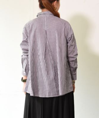 ミルダ　シンプルメンズライクなバッグセンターボックスタックシャツ