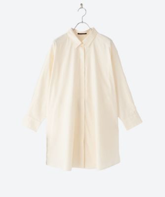 ゴールドボタンロングシャツ