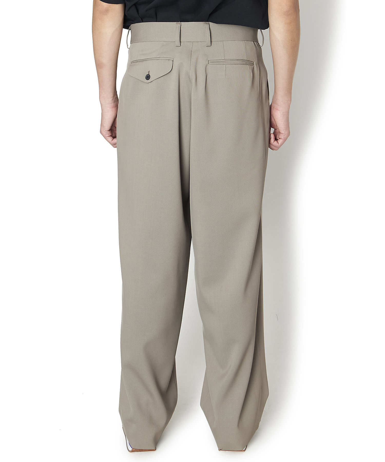 2021年春の harapeco-Tuck Wide Pants タックワイドパンツ Lサイズ harapeco タックワイドパンツ