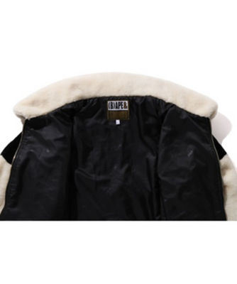 ブルゾン （Ｂ）ＡＰＥ ＦＡＵＸ ＦＵＲ ＪＡＣＫＥＴ