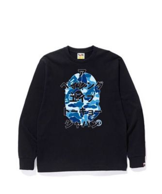 ＜A BATHING APE(R)・BAPE(R) (Men)＞長袖カットソー　ＡＢＣ　ＣＡＭＯ　ＪＡＰＡＮＥＳＥ　ＬＥＴＴＥＲＳ　Ｌ／Ｓ　ＴＥＥ　１Ｊ８０－１１１－０１１