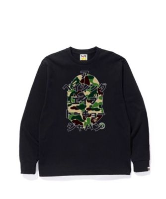 長袖カットソー　ＡＢＣ　ＣＡＭＯ　ＪＡＰＡＮＥＳＥ　ＬＥＴＴＥＲＳ　Ｌ／Ｓ　ＴＥＥ　１Ｊ８０－１１１－０１１