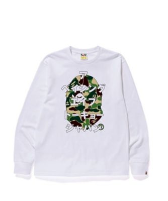 長袖カットソー　ＡＢＣ　ＣＡＭＯ　ＪＡＰＡＮＥＳＥ　ＬＥＴＴＥＲＳ　Ｌ／Ｓ　ＴＥＥ　１Ｊ８０－１１１－０１１