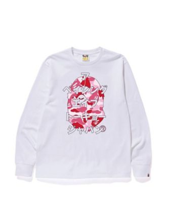 長袖カットソー ABC CAMO JAPANESE LETTERS L