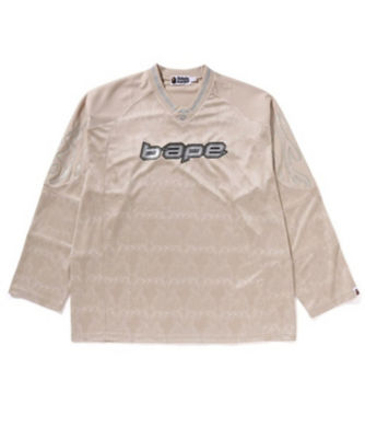 ＜A BATHING APE(R)・BAPE(R) (Men)＞カットソー　ＦＬＡＭＥ　ＦＯＯＴＢＡＬＬ　ＪＥＲＳＥＹ　００１ＬＴＫ３０１３０２Ｍ