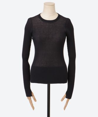 SHEER RIB KN LONG SLEEVE POLO 16861