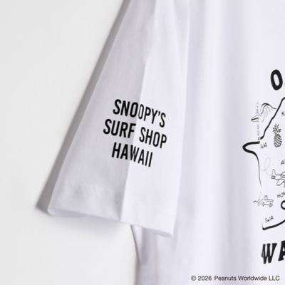 OAHU MAP TEE | SNOOPY'S SURF SHOP/スヌーピーズサーフ