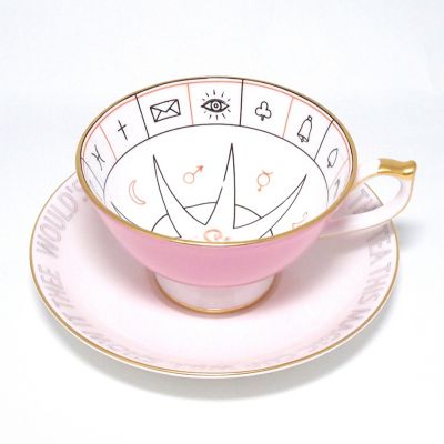 ★ネルロス紅茶占い　ティーカップ＆ソーサー　ピンク