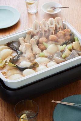 ホットプレート専用セラミックスチーム深鍋