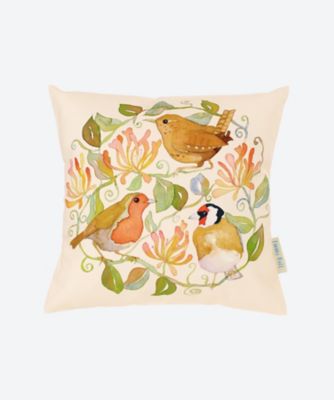 Emma Ball/エマ・ボール ★クッションカバー　Ｂｉｒｄｓ＆Ｈｏｎｅｙｓｕｃｋｌｅ