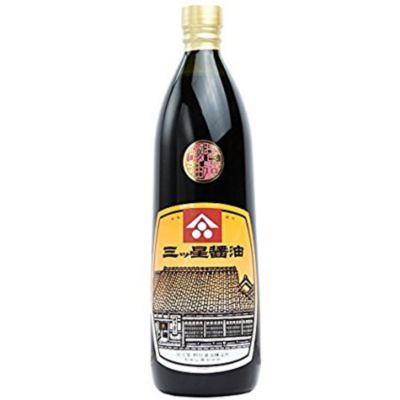 ＜堀河屋野村＞三ツ星醤油　９００ｍｌ