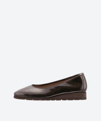 【美品】HIMIKO ゴールドフラットシューズ　24.5センチ 美品】HIMIKO ゴールドフラットシューズ 24.5センチ ゴールド