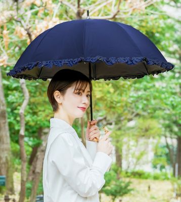 日傘 シングルフリル ショートサイズ 50cm 2f1 | 芦屋
