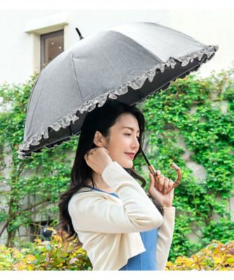 芦屋ロサブラン/アシヤロサブラン 日傘　シングルフリル　ショートサイズ　５０ｃｍ　２ｆ１ーｄ