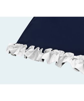 日傘 フリル 2段折りたたみ 曲がり手元（手元竹／傘袋付）50cm